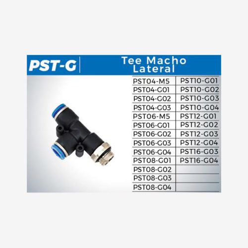 Conexões Instantâneas Rosca BSP (G) Tee Macho Lateral PST-G