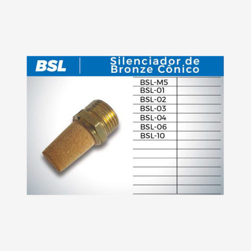 Alfamatec - Silenciador de Bronze Cônico BSL